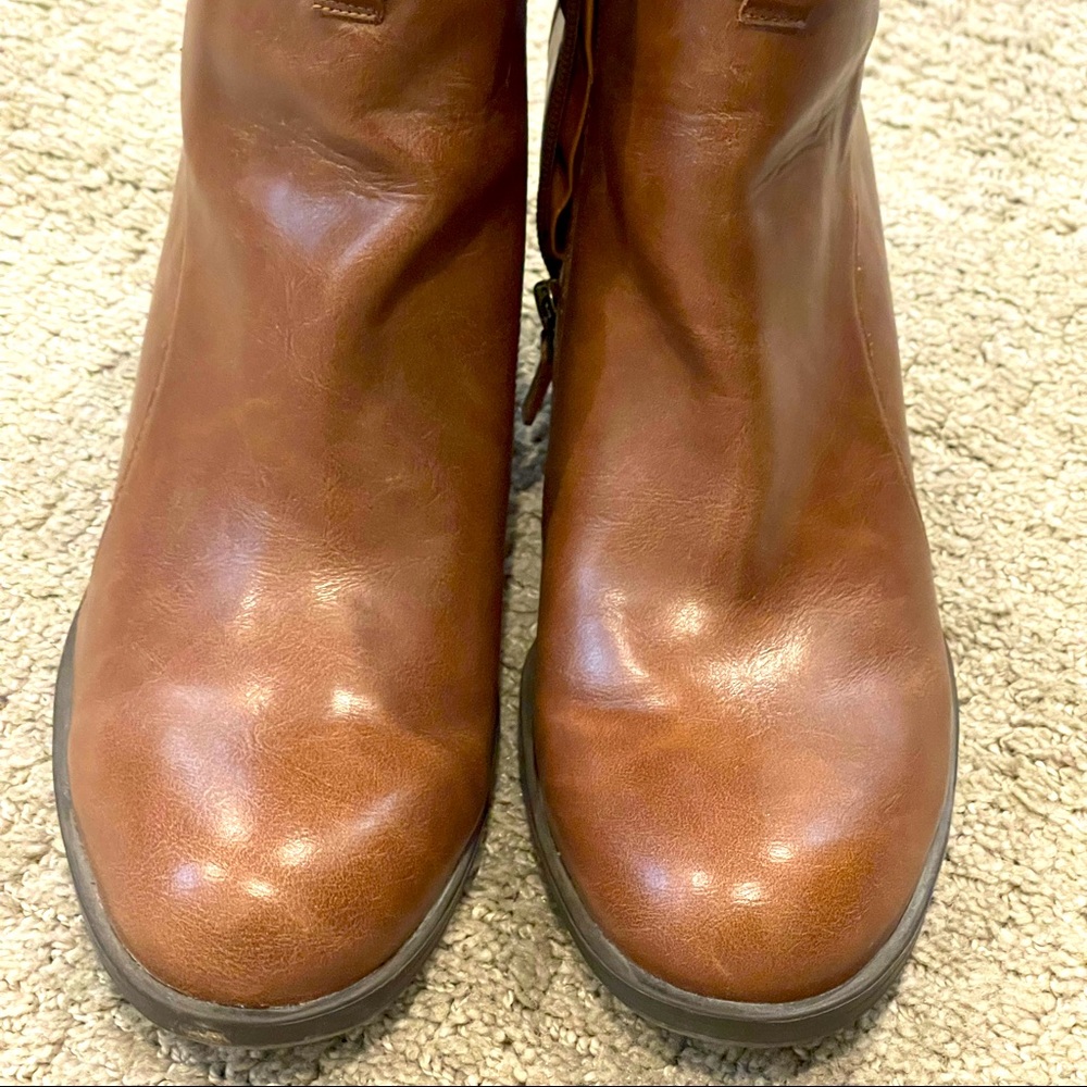 Franco Sarto Brown ankle boots
